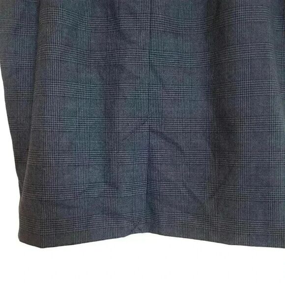 Banana Republic Women's Navy Poly/Rayon/Spandex Plaid Pencil Skirt w Tie Belt & - Picture 7 of 10